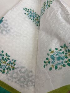 Chikankari Top+Glaze Cotton Bottom