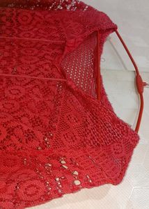 Cotton Net Casual Top