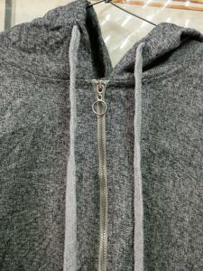 Gray Zip-Up Hoodie