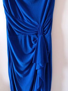 Ralph Lauren Draped Blue Gown