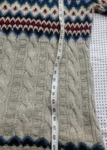 Patterned Knit Sweater