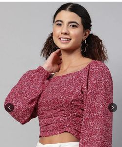 Floral Print Crop Top