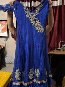 Blue Embroidered Kurta Set