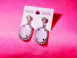 Milky Pirl With Shining Beed Studs