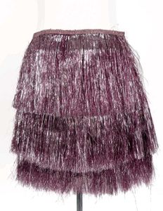 Tiered Fringe Mini party sparkle Skirt