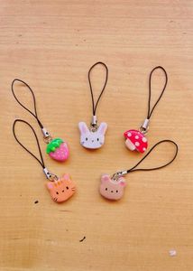 Clay Phone Charms ( Single Pc)