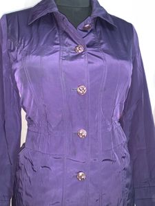 Purple Button-Down Jacket