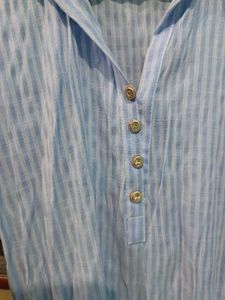 Cotton Striped Kurti, Worn Only once