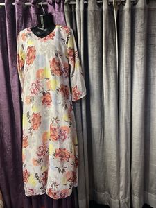 Floral Print Dress &amp; Cape Set