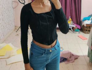 Black Long Sleeve Top