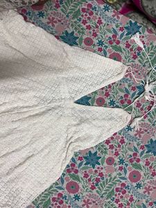 White Crochet Top