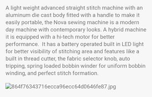 Usha Sewing Machine