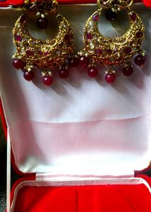 Purple Colour Earrings
