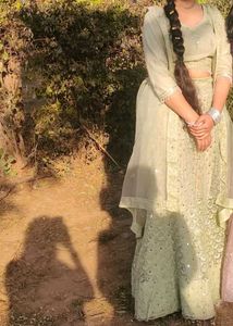 Pista Colored Lehnga Set.
