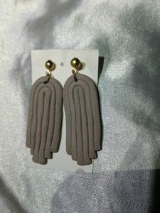 Boho Clay Statement Earrings