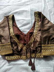 New Elegant Brown Blouse