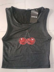 Cute Cherry Print Tank Top