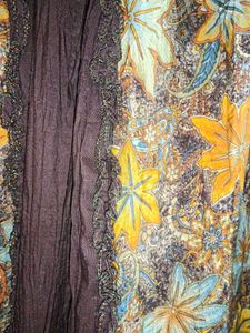 Boho Floral Patchwork Maxi Skirt