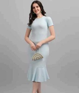 Purvaja Cyan Dress
