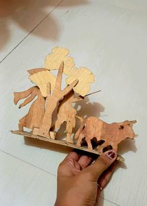 Wooden Village Bullock Cart