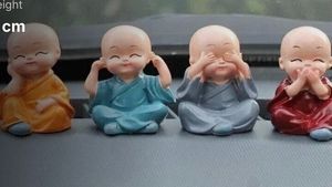 little Monk Buddha Figurines Set