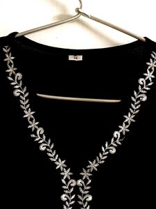 New Black Embroidered Kurti 🔥🌈