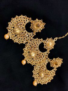 Gold Plated Indian Jewelry Set