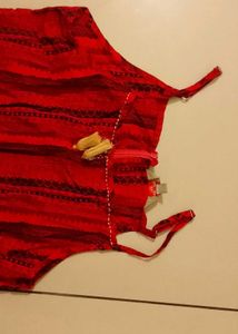 Anouk by Myntra Red Kurtha - XL