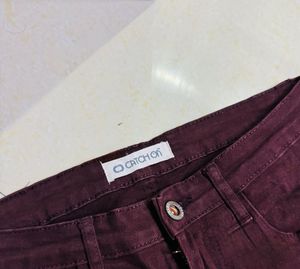 Coffee Brown Straight Leg Jeans