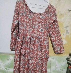 Pink Frock With Pant (Set )