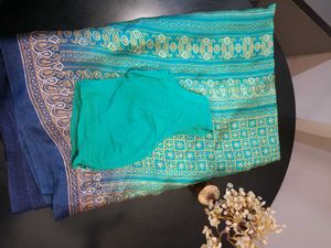 Beautiful Turquoise Saree💙