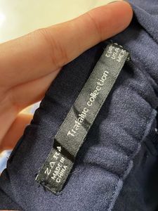 Zara Trouser Pant Navy Blue