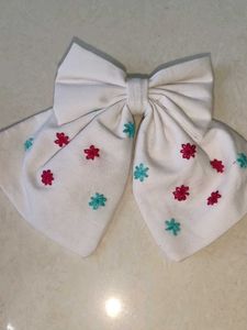 Embroidery Hair Bows