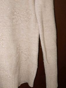 Cute turtle neck &amp; bow sweatshirt with bell sleeve