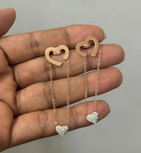 Heart Drop Earrings