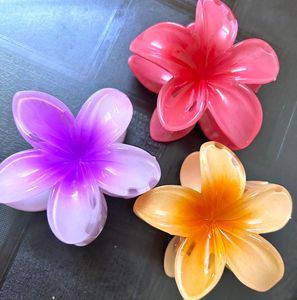 Tropical Flower Hair Claw Clip Set