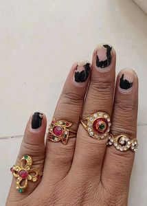 Assorted Gold Tone Rings