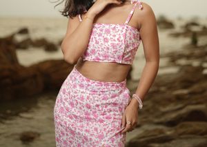 cute skirt and top co ord set