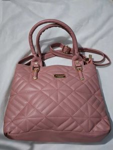 Quilted Pink Handbag