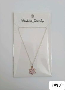 Pink Flower Necklace