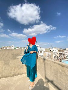 Elegant Blue Co-ord Set