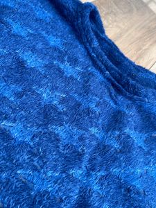 Blue Velvet Crop Top