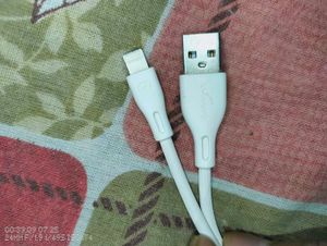 White Charger Cable For Apple , iphone