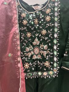 festive wear Suit with pant and dupatta