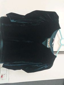 Velvet Chain Detail Top