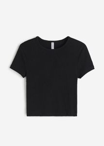 HnM black ribbed top