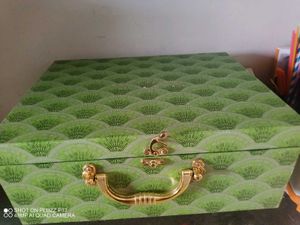 🟩New Green Colour Cardboard Storage Bo