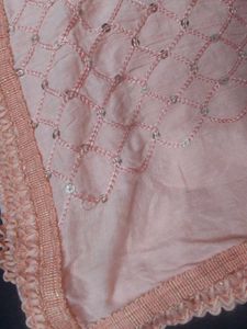 Vintage Pink Sequin Scarf