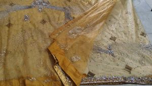 Worked Saree