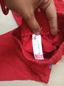Red Joggers For Kids